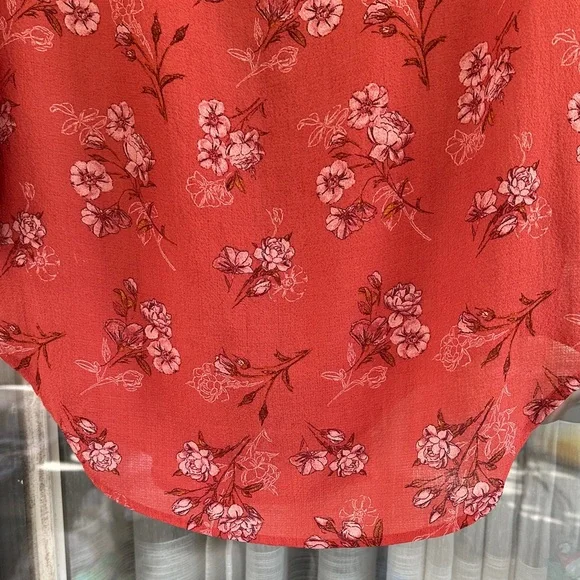 Rewind Cold Shoulder Redish Women's Top with adjustable straps - Picture 8 of 8